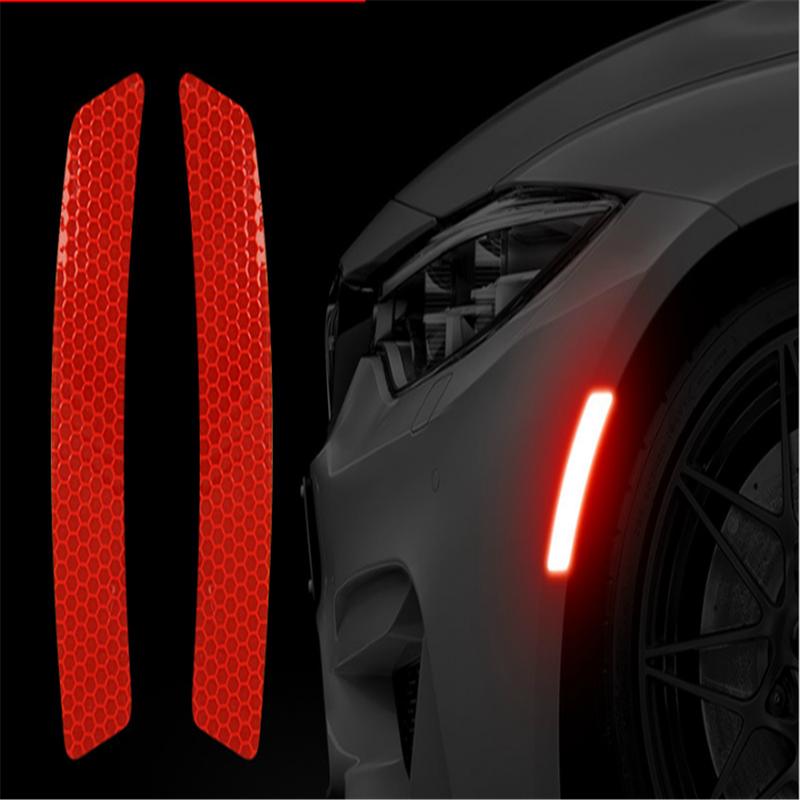High-strength Wheel Eyebrow Reflective Stickers Anti-collision Reflective Bar Warning Car Stickers