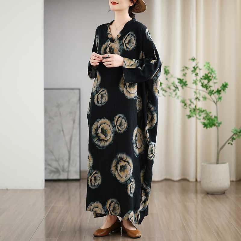 Vacation Style Travel V-Neck Vintage Dresses