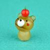 Four Cart Cute Handmade Glass Apple Bear
