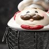 Chef-Topped Wire Basket Black Decorative Storage Breathable