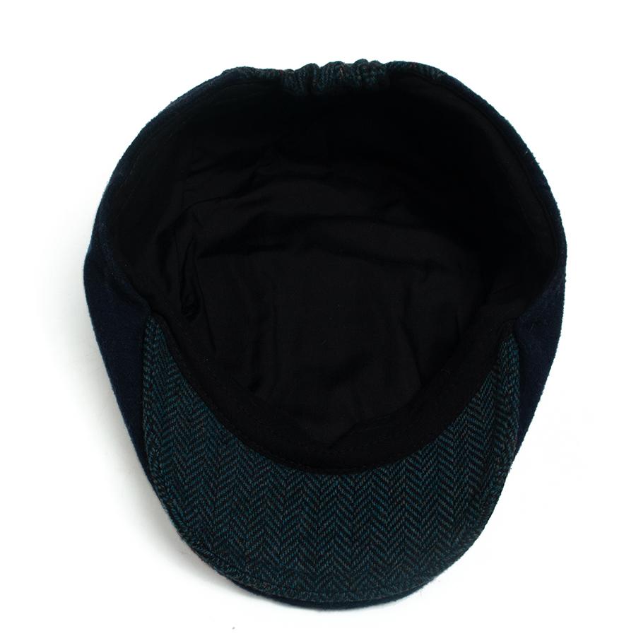 Men Women Patchwork Plaid Beret Vintage Wool Blend Flat Cap Autumn Winter Newsboy Hat Fashion Casual Female Ivy Caps For 54-58cm