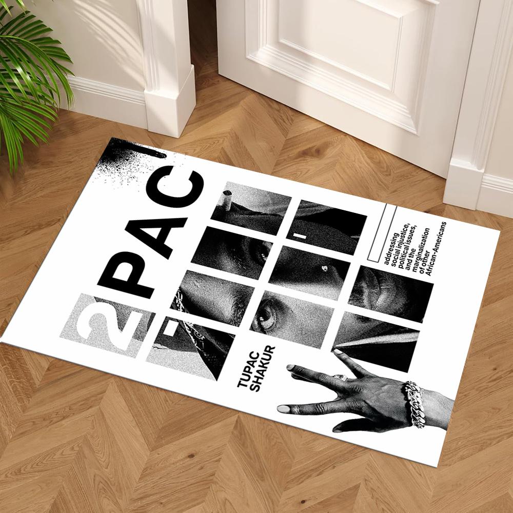 2pac Floor Mat Perfect for Outdoor Living Rooms Playrooms Bedrooms Antislip Carpet Decorate Offices Luxury Gift for Birthday, Christmas, Wedding