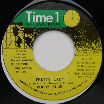 7inch Record BOBBY BLUE - Pretty Lady NONE Time 1 Internat 1995 Jamaica Reggae, Ska & Dub Used