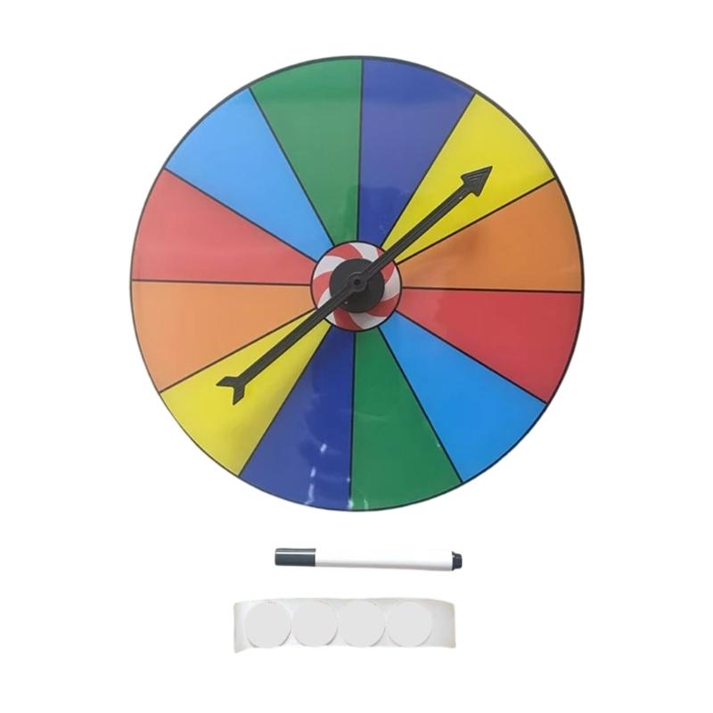 Tabletop Prize Turntable Fortune Wheel Spinnings Game Lucky Draws Roulette Wheel Erasable Reusable Fortune Wheel