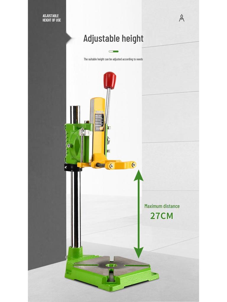 Multifunctional Electric Drill Stand: Handheld To Bench Mini Pistol Drill & Micro Punching Tool for Household Use