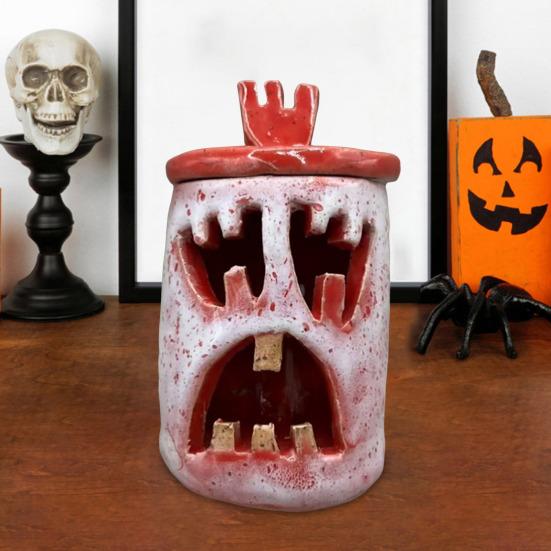 Halloweenské noční světlo duchů Strašidelný duch Středový kousek Svítící Dutá Dekorace ducha pro Sváteční Večírek Římsy Police Dekor