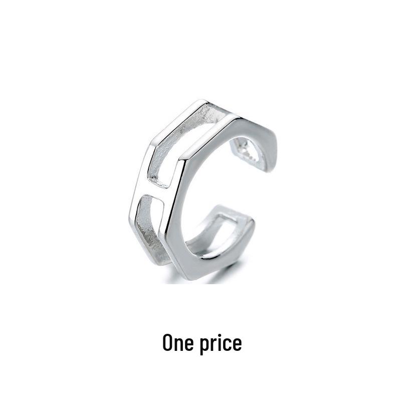 Zirkonia Doppel-Schicht Strass-Kreuz-Kette Ohne-Piercing Stern Ohr-Manschette für Damen