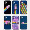 Game N-Nyan Cat Phone Case For IPhone 17 Air 16 15 14 13 Pro Max 11 12 Black Silicone Cover