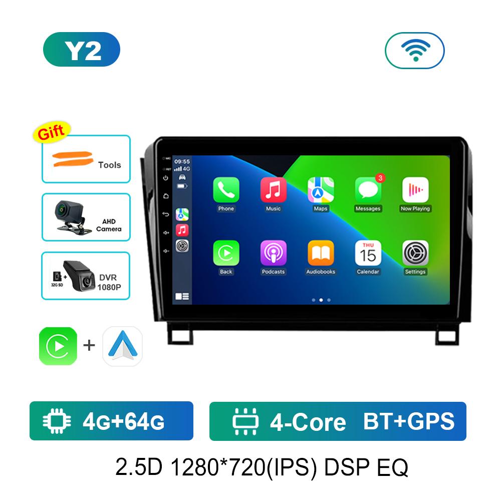Car Radio Multimedia Player 10 Inch Android OS GPS for Toyota Tundra XK50 2007 - 2013 WiFi 4G IPS Screen Auto Tools Cooling Fan