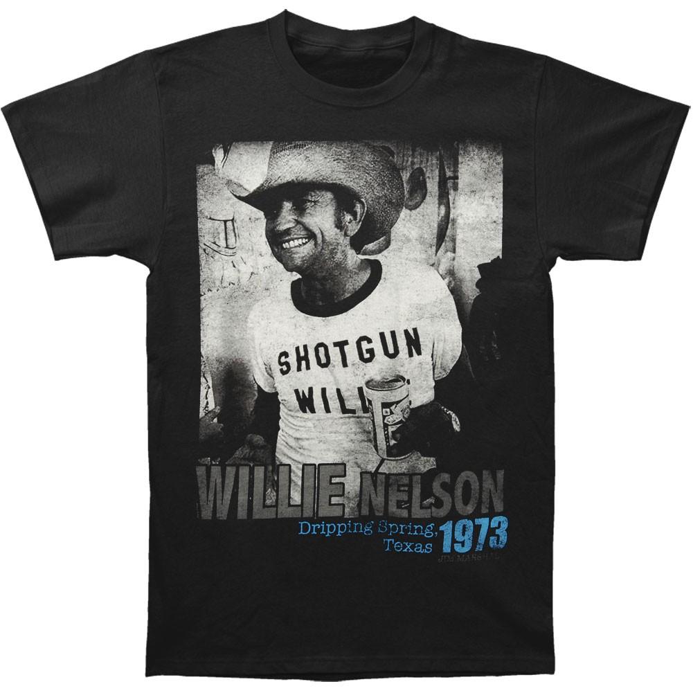 Men s Willie Nelson Texas 1973 Vintage T-shirt Small Black M