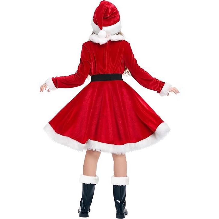 Abito di Natale Abito Natale Principessa Cosplay Festa a Tema Natalizio Cosplay Ragazze Principessa Gruppo Regali Vacanze