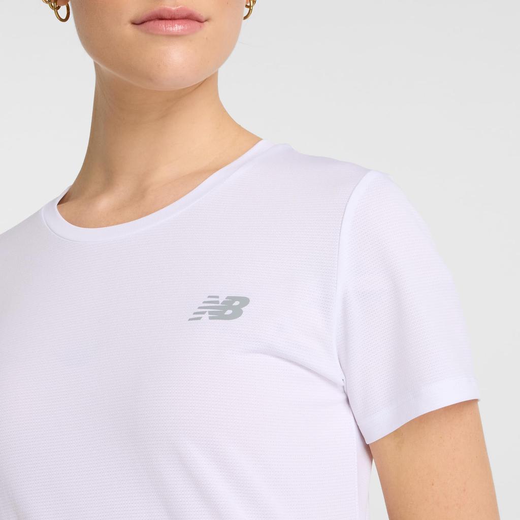 WT51244 Core Run Short Sleeve WT [New Balance] T-Shirt (WT51244) Women's (White)