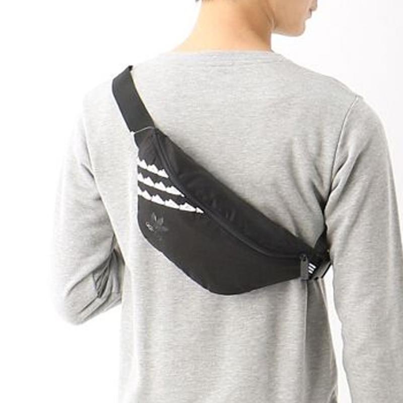 adidas Originals Superstar Series Polyester Sling Bag, Fanny Pack Regular Unisex Pure Black Adidas FT9314