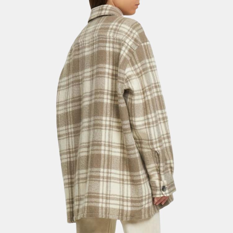 Ami Paris Checked Buttoned Up Overshirt UJK226WV0014187