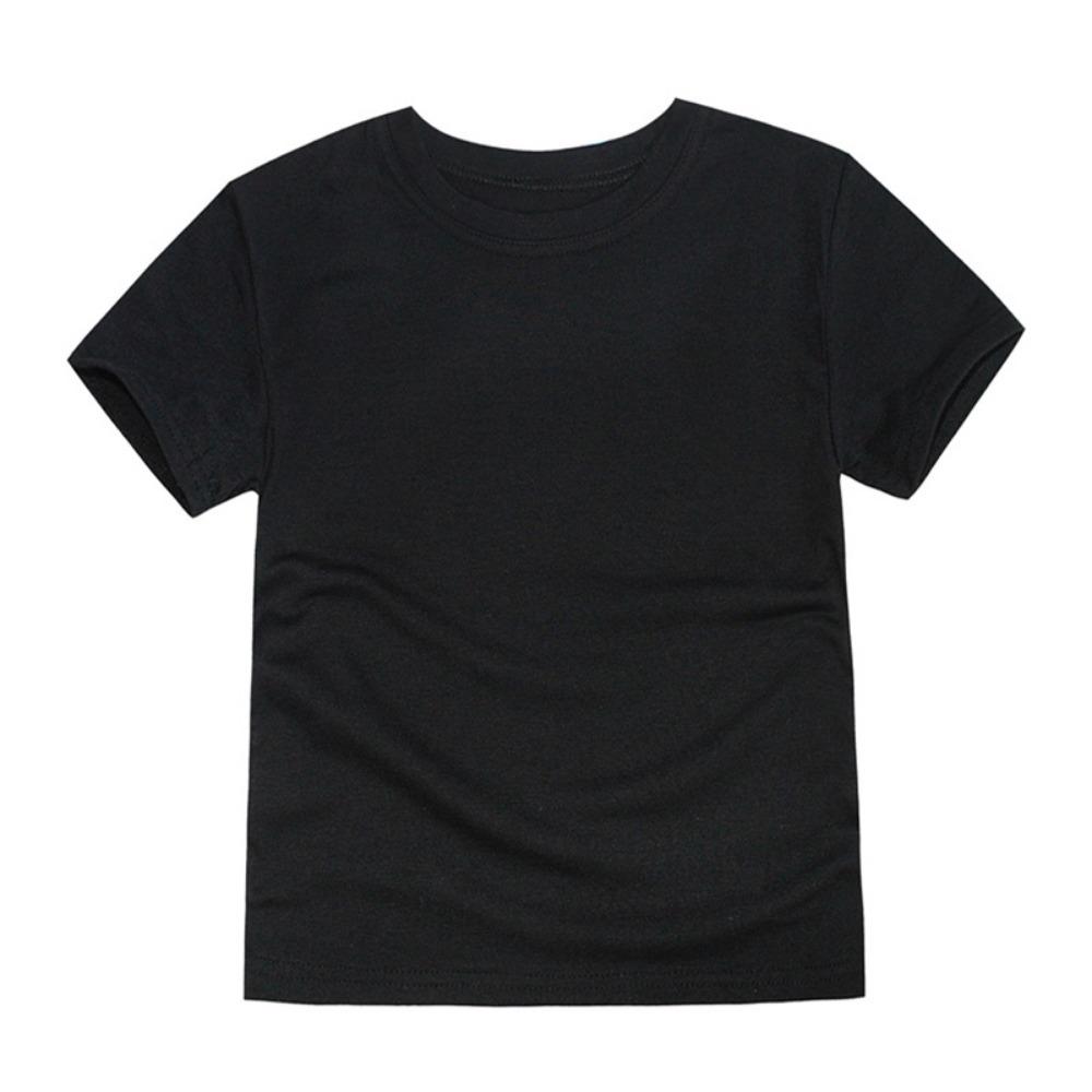 Sommer Kinder T-Shirts Einfarbig Baumwolle Kurzarm Oberteil Jungen und Mädchen Freizeit T-Shirts Lila Kleinkind Kleidung Unisex Einfache T-Shirts Weiß