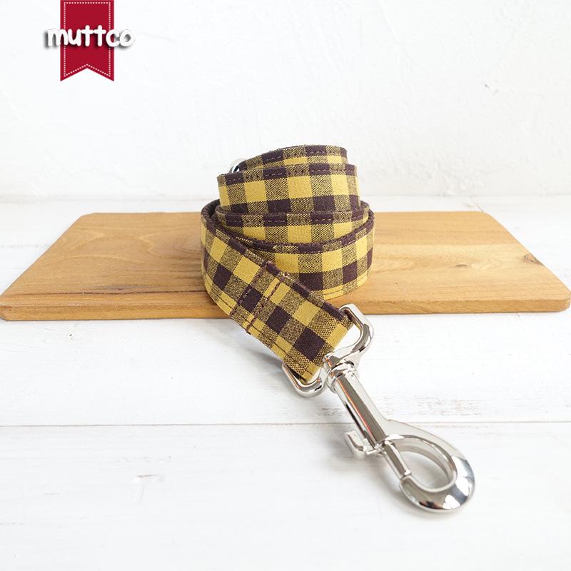 MUTTCO Double Layer Plaid Thickened Dog Leash UDL-067 L
