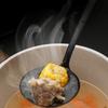 Heat-resistant Iron Wok Spatula Wood Long Handle Strainer Spoon Frying Scoop  Chinese Restaurant