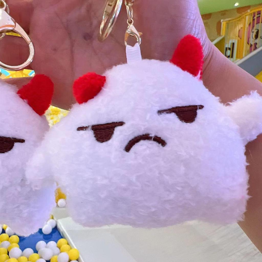 Little Red Book Style Yeti Pendant Plush Backpack Keychain for Women - Little Monster Doll Gift