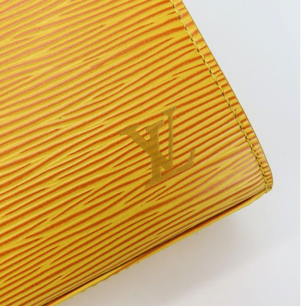 Used LOUIS VUITTON Handbag Malselv M52379 Epi Leather Yellow Top Handle