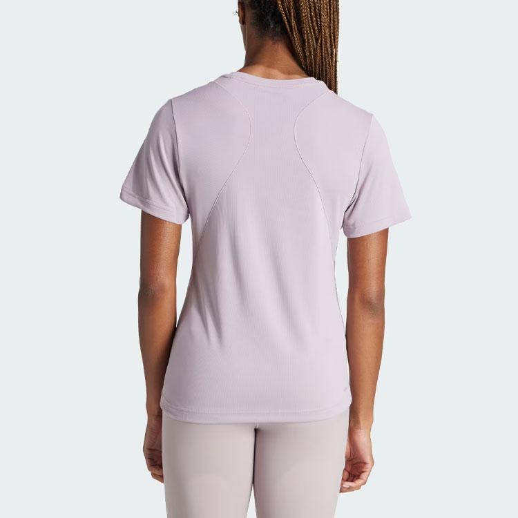 Adidas Designed For Training Heat.Rdy Hiit T-Shirt Women Tops Purple IU1122