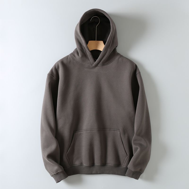 Foreign Trade Surplus Stock Loose Casual Fleece-Lined Thickened Sweatshirt Hoodie for Men, Warm and Versatile Hooded Jacket for Autumn and Winter