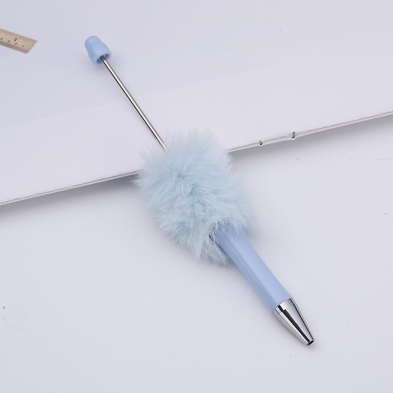 10Pcs Newest Colour Creative  Plush Ballpoint Pen Ballpoint Pen  DIY Ballpoint Pen Gift for Student Office Supplies