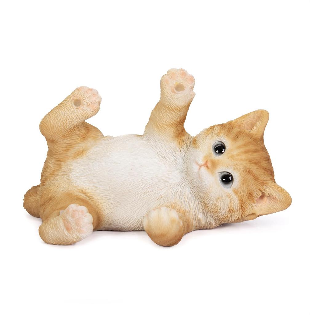 Ubia Brown Tabby Cat Smartphone x x Doll Garden Stand, 13.5 8.5 7.5 cm, Figurine, Ornament, Animal, Decor, Cat, H22144-1