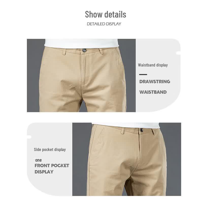 Hodo Men's Summer Straight-Leg Casual Pants