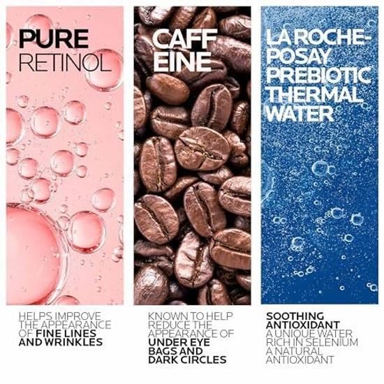 La Roche-Posay Redermic R Eye Cream Care Dark Circles Wrinkles Sagging Aging Retinol 15mL