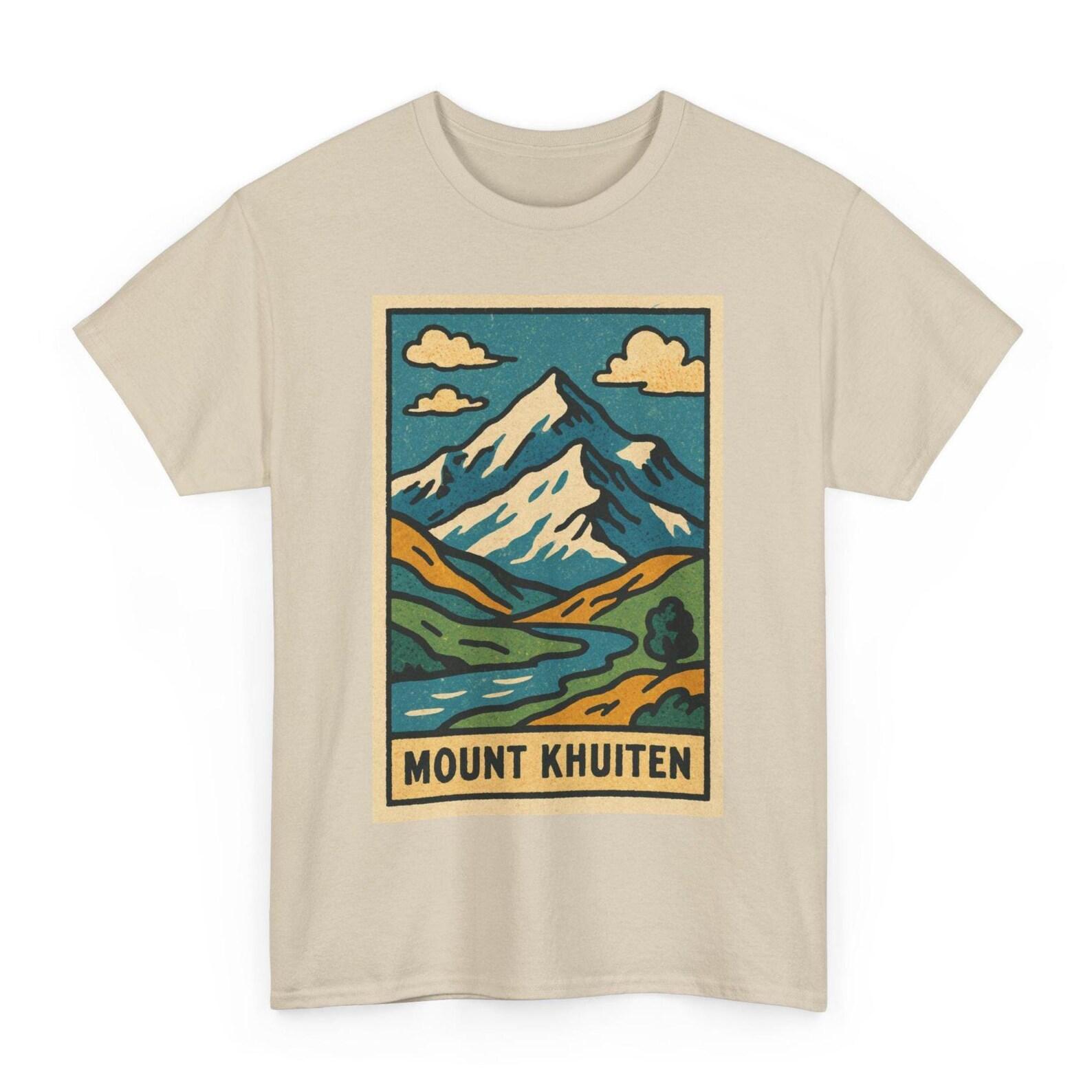 Mount Khuiten T-Shirt: Retro Comic Style Altai Adventure Tee XL