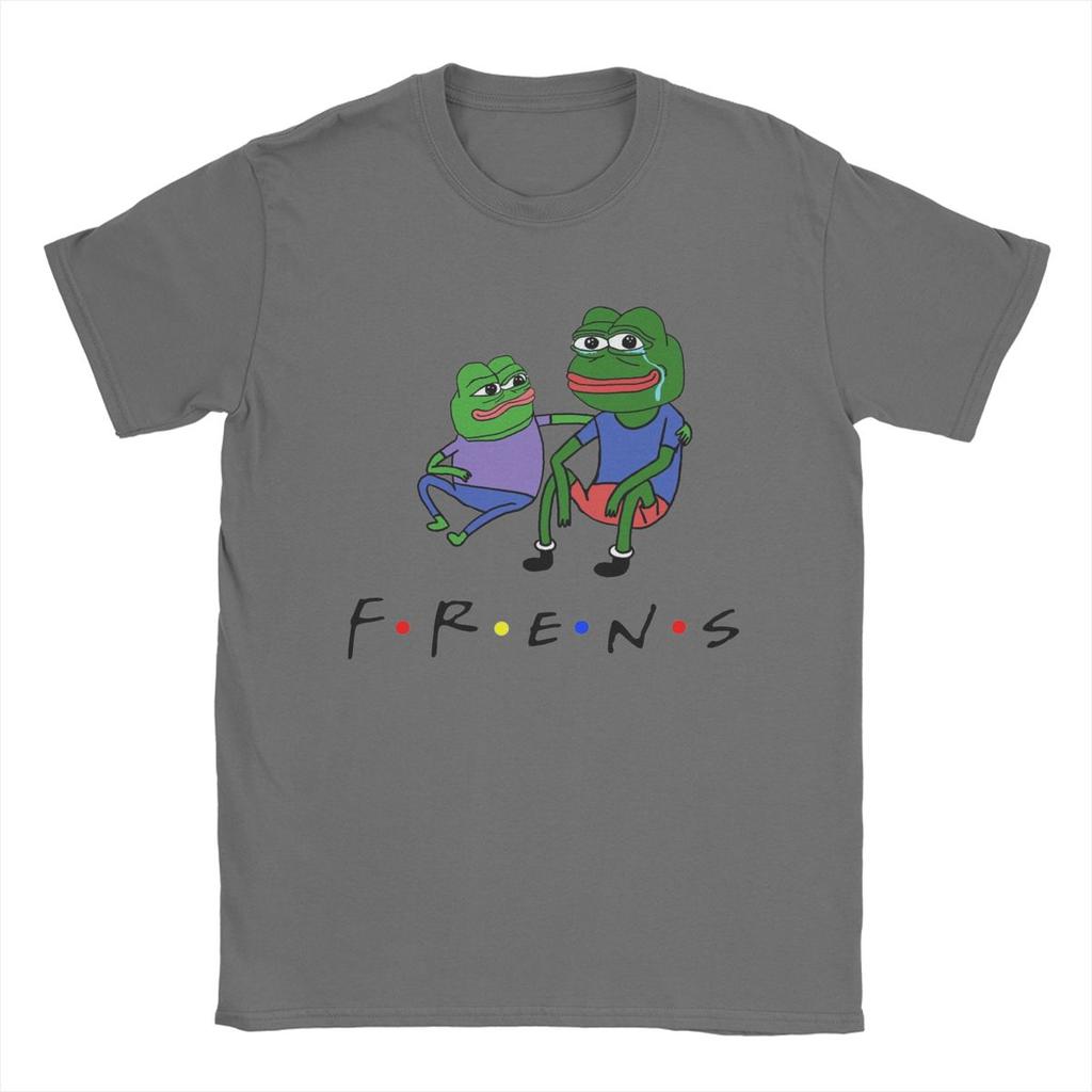 Pepe Frens T-Shirts für Herren Baumwolle Vintage T-Shirts Rundhals T-Shirt Kurzarm Kleidung Geschenk