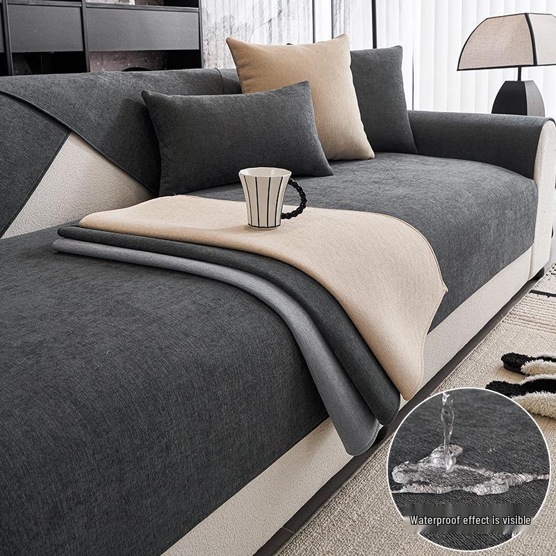 2025 New Style Waterproof Chenille Sofa Cushion - Non-Slip, Universal Fit for All Seasons