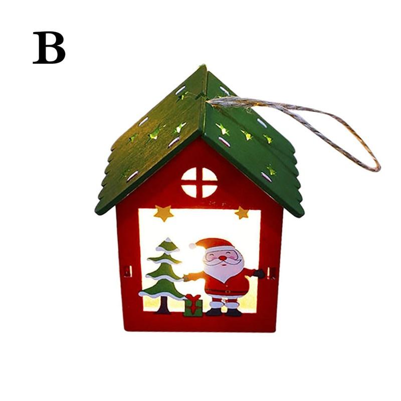 Christmas Ornaments LED Light Chalet Hotel Bar Dekorace vánočního stromu