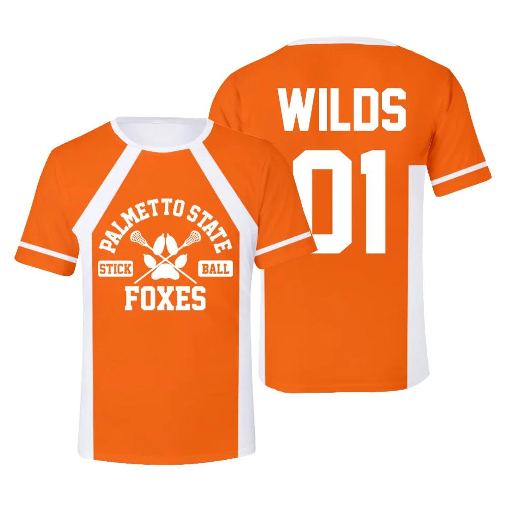 The Foxhole Court Palmetto State Foxes Lacrosse Jersey Cosplay WILDS MINYARD 3D T-shirt Men/Women Clothes Kids Tees