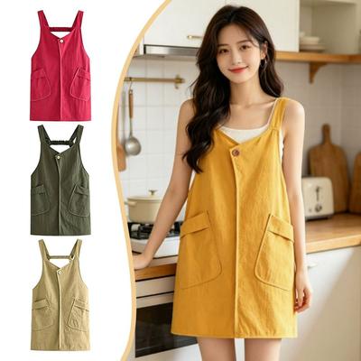 Anti-fouling Kitchen Apron Waterproof Cooking Baking Bibs Catering Work Clothes for Home Kitchen