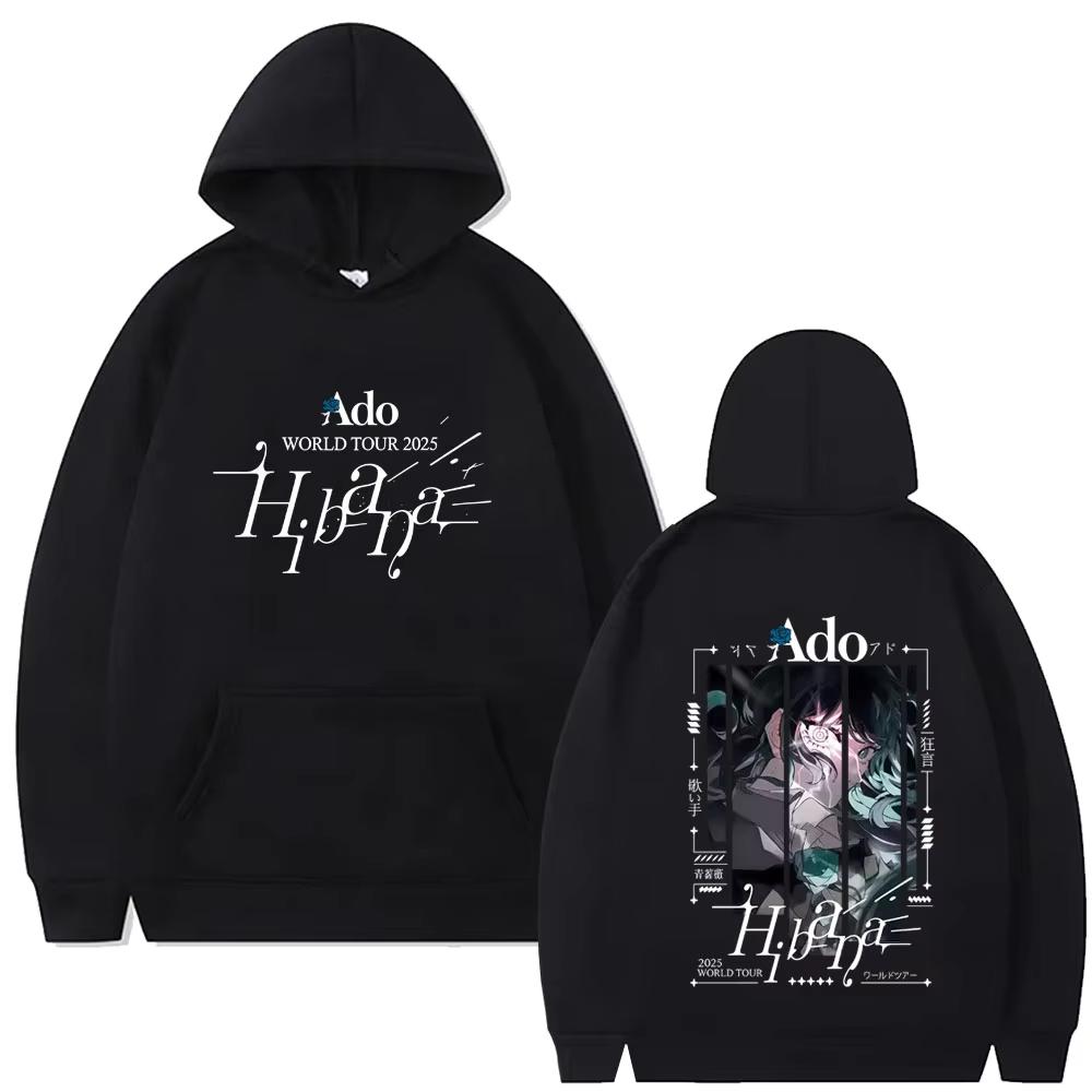 Limitierter Ado Welttournee Hibana Hoodie Herren Damen Mode Japanischer Stil Streetwear Lässig Vintage Übergroße Hoodies