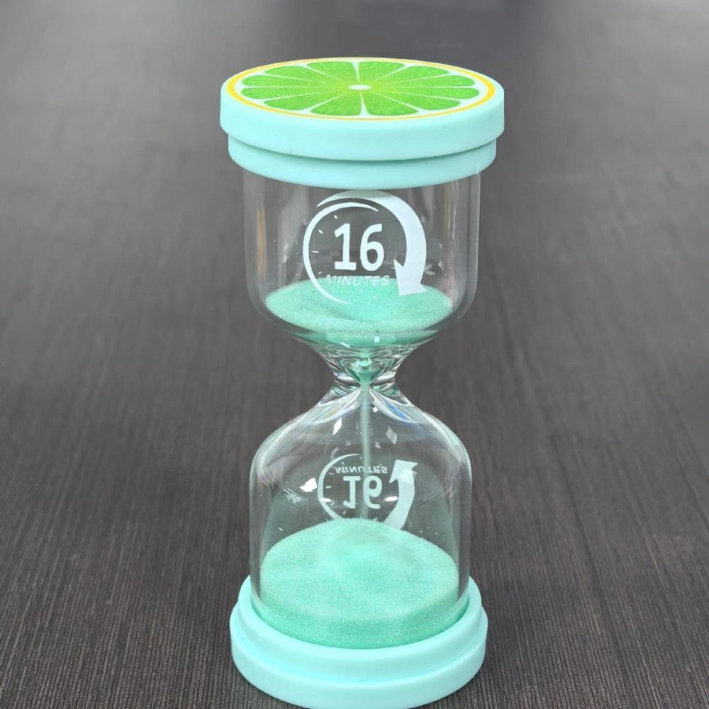 Colorful 3/8/16/30 Minutes Hourglass Portable Sand Clock Timer Minutes Timer  Home Decoration циан