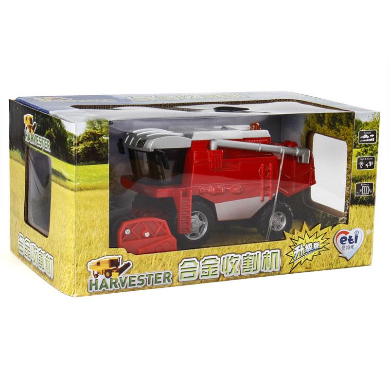 

Комбинированная модель комбайна для пшеницы из сплава 1/24, сельскохозяйственный трактор, автомобиль, звук и свет, подходит для коллекции детских игрушек 1/24-Size:12*13*9cm красный