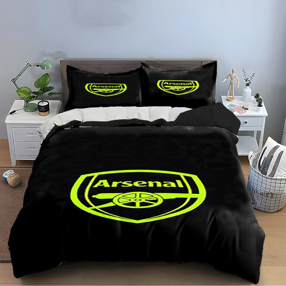 Arsenal Logo Bedding Set Bedding set (1 duvet cover, 2 pillowcases, duvet not included)