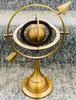 11" Starožitná mosazná armilární sféra se šipkou – Námořní vyrytá zeměkoule