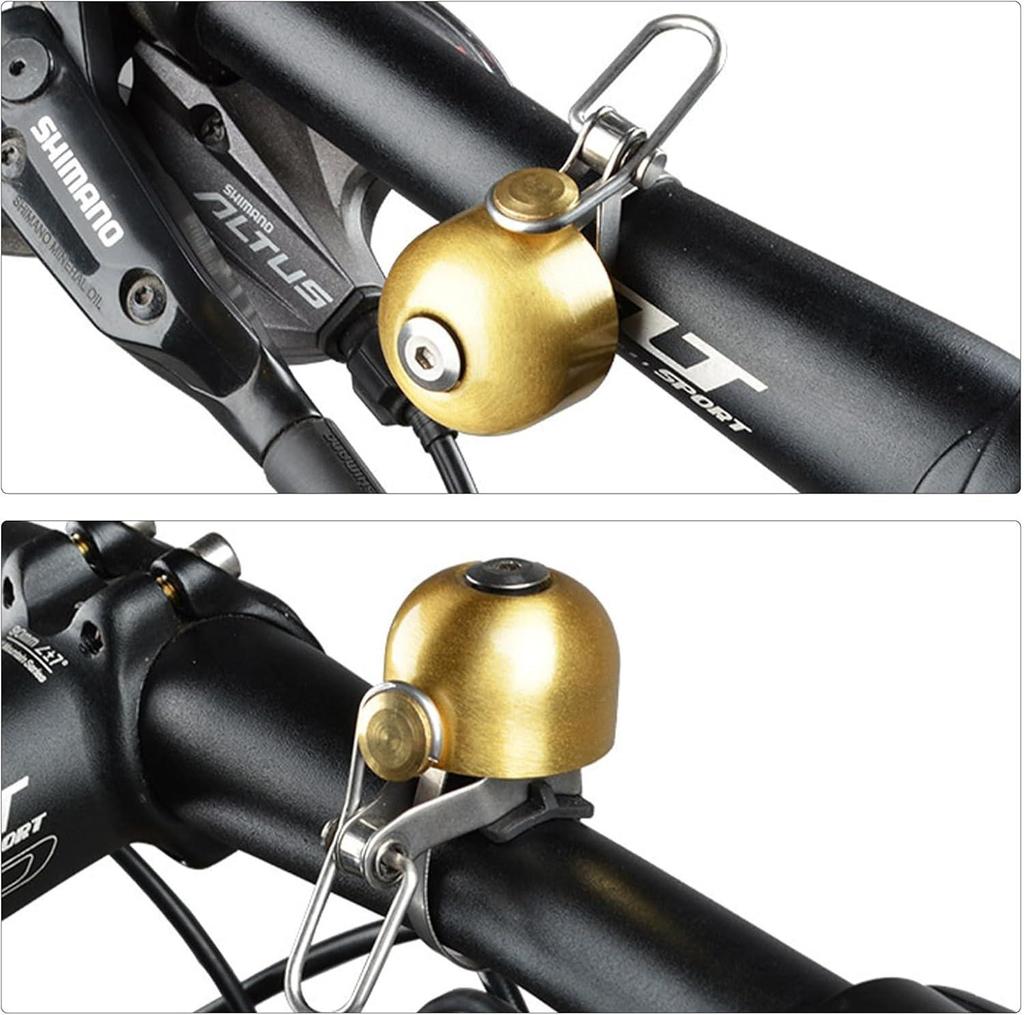 ENGWE Black Vintage Bicycle Bell, Loud Copper Bell, Easy to Use, Electric Bike Accessory