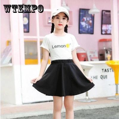 Herbst Frühling Mädchen Sommer Rock Koreanischen Stil Falten Rock Sicherheit Hosen Anti-glare Einfarbig Kurzen Rock