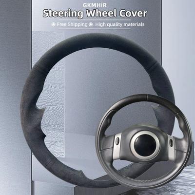 Ization Car Steering Wheel Cover For BMW Mini Coupe 2001-2006 Convertible 2004-2008 For Mini R50 R53 R60 Suede Accessories