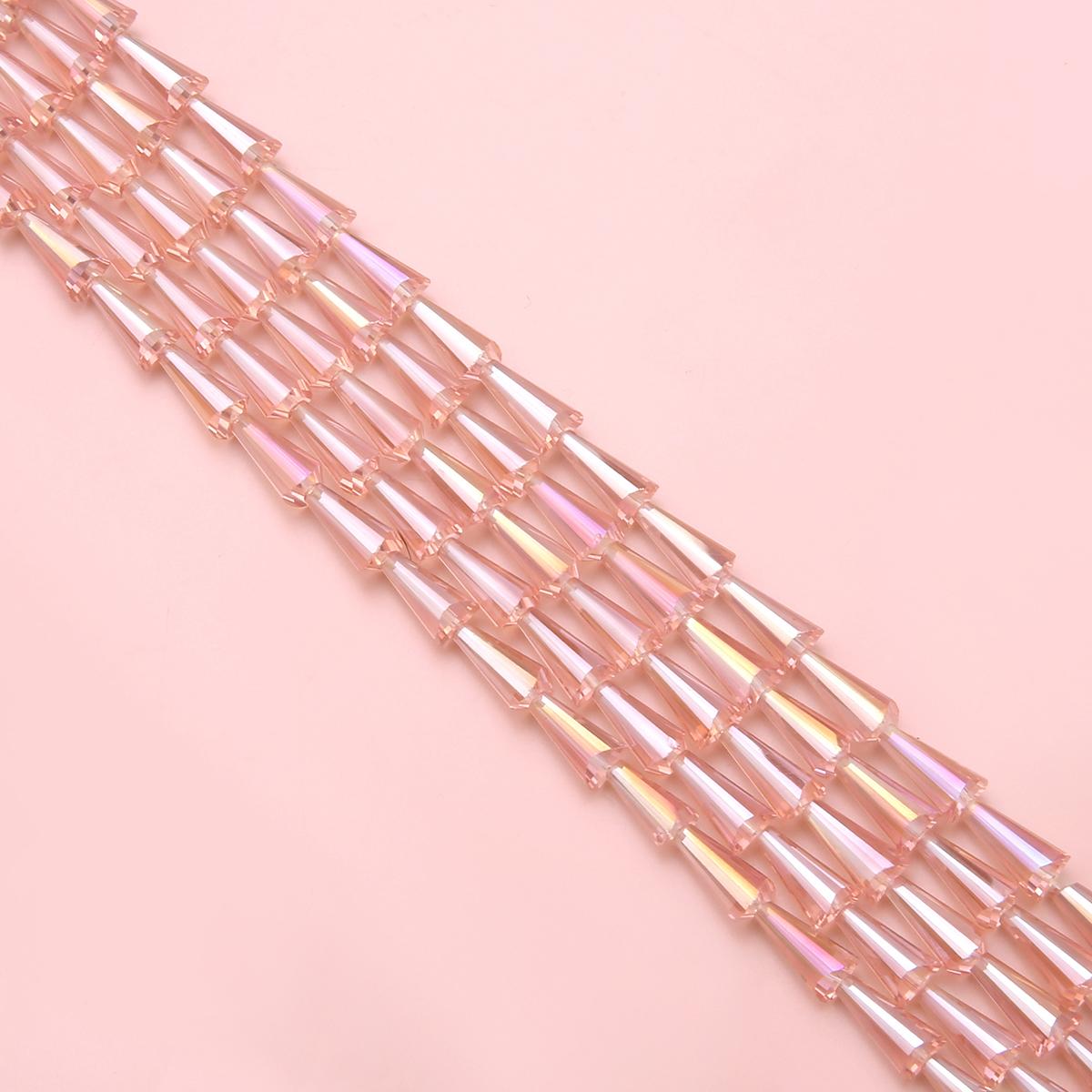 

Выберите цвет в форме пагоды, хрустальные аксессуары, стеклянные свободные бусины для изготовления ювелирных украшений, DIY браслет, ожерелье, серьги 7*4mm 68pcs