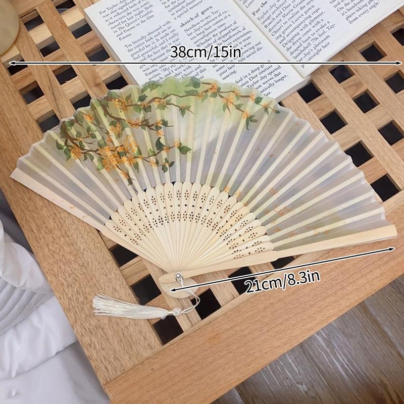 Folding Fan Bamboo Hand Fans Decorative Fan For Women Dancing Fan Gifts Wedding Party Crazy Hour Fans Party Favors