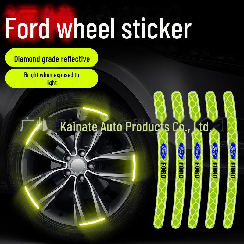 Reflective Wheel Hub Stickers: Luminous, Personalized Motorcycle and Car Decoration