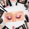Silikon Gesichts Augen Make-up Übungsbrett Realistisches und Wiederverwendbares Make-up Übungs Training Gesichtsmalerei Make-up Übungsbrett