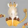 Realistic Giraffe Ears Hooves and Tail Plush Costume Set for Children Role Play Parties and School Event