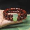 Forest Style Red Sandalwood Wooden Bracelet Literary Prayer Beads Gift
