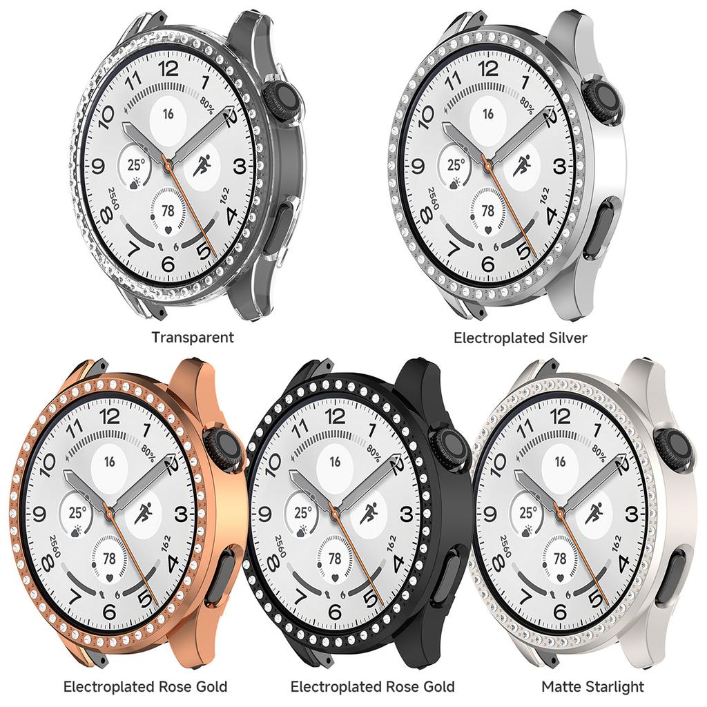 Diamant Hülle für Xiaomi Watch 5 Bling Damen Abdeckung Anti-Drop Stoßfänger für Miband 5 Smartwatch Ersatz Schutzschale